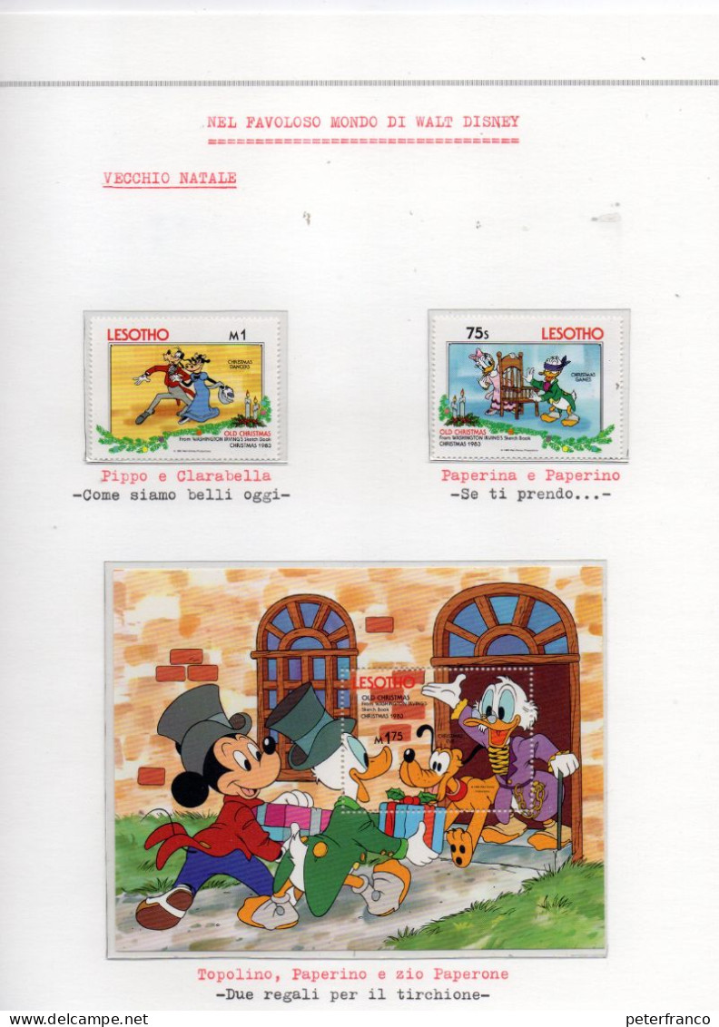 Tematica  "IL FAVOLOSO MONDO DI WALT DISNEY" - 400 francobolli - 58 foglietti - 2 album, 96 Fogli Marini)