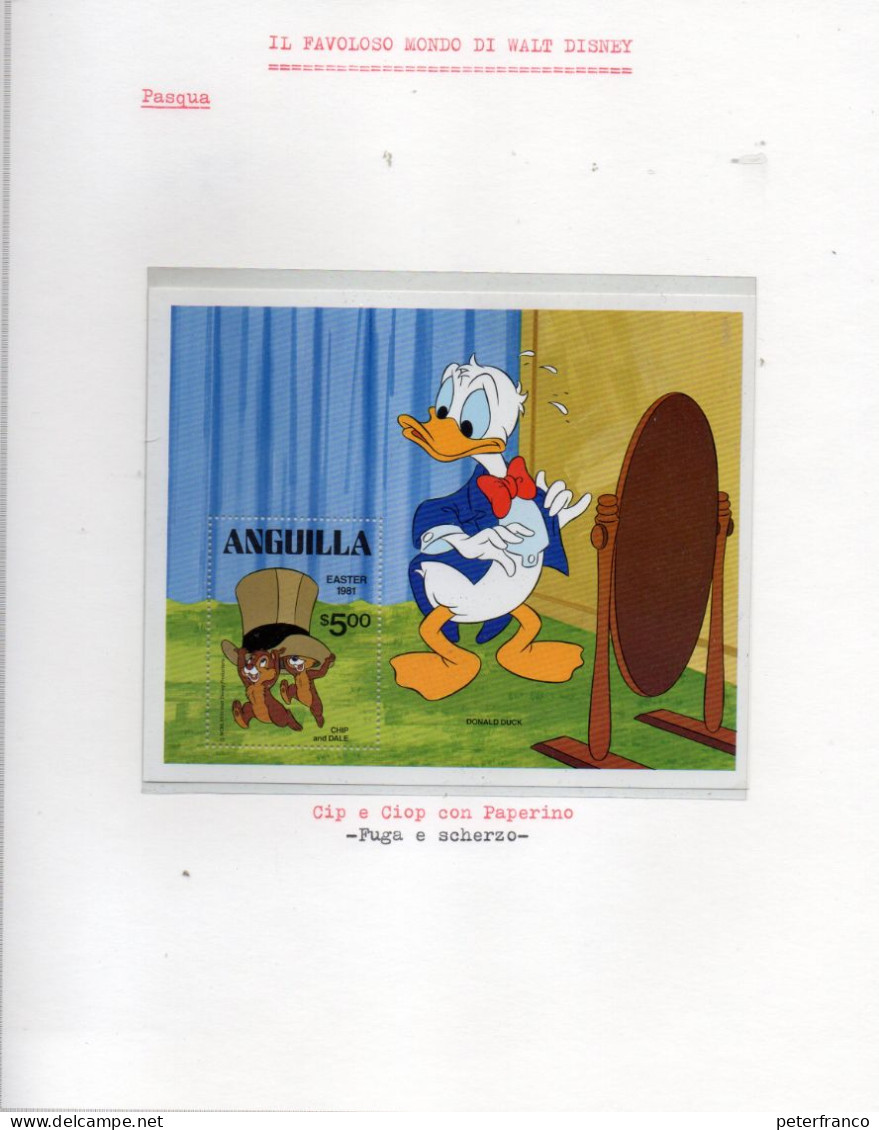 Tematica  "IL FAVOLOSO MONDO DI WALT DISNEY" - 400 francobolli - 58 foglietti - 2 album, 96 Fogli Marini)