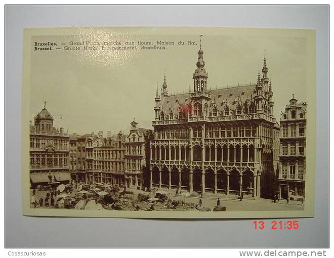 5950  BRUSSEL BRUXELLES  GRAND PLACE MARCHE  BELGIE BELGIQUE     YEARS  1920  OTHERS IN MY STORE - Avenues, Boulevards