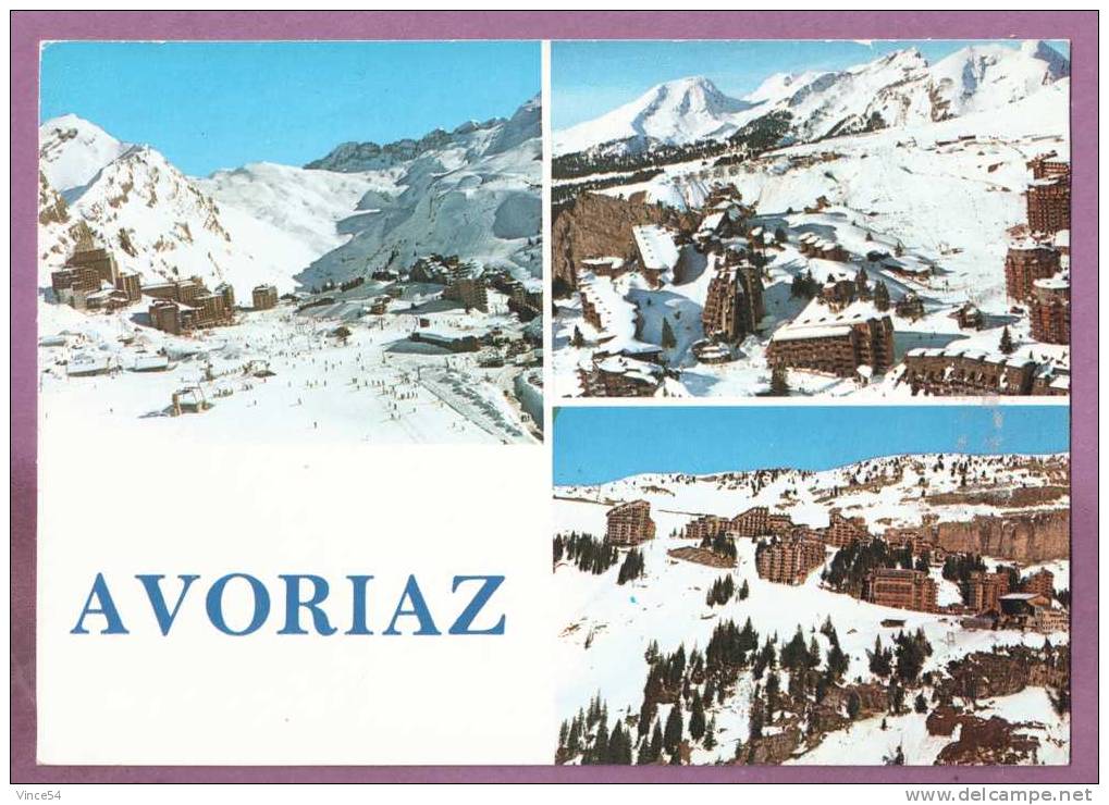 AVORIAZ - Vues Générales De La Station. Ed. Savoie Film Production N° 160-80. 2 Scans - Avoriaz