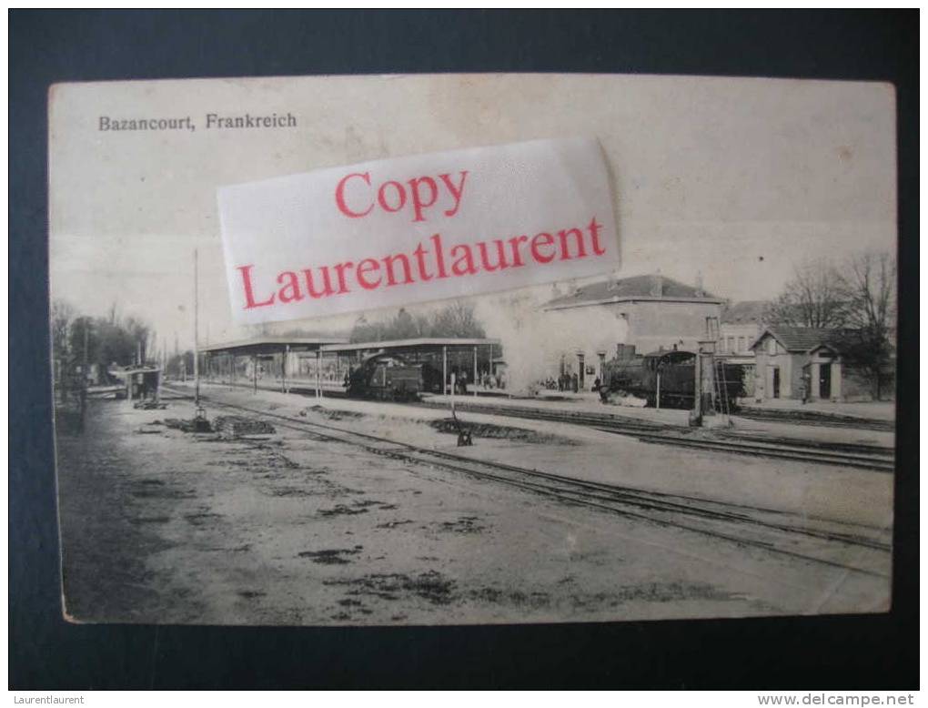 BAZANCOURT - La Gare - TRAINS - Bazancourt