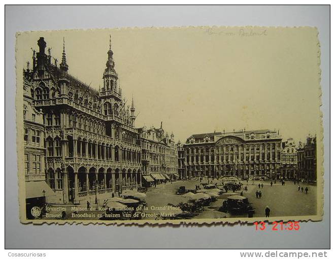 5958  BRUSSEL BRUXELLES  GRAND PLACE  BELGIE BELGIQUE     YEARS  1930  OTHERS IN MY STORE - Avenues, Boulevards