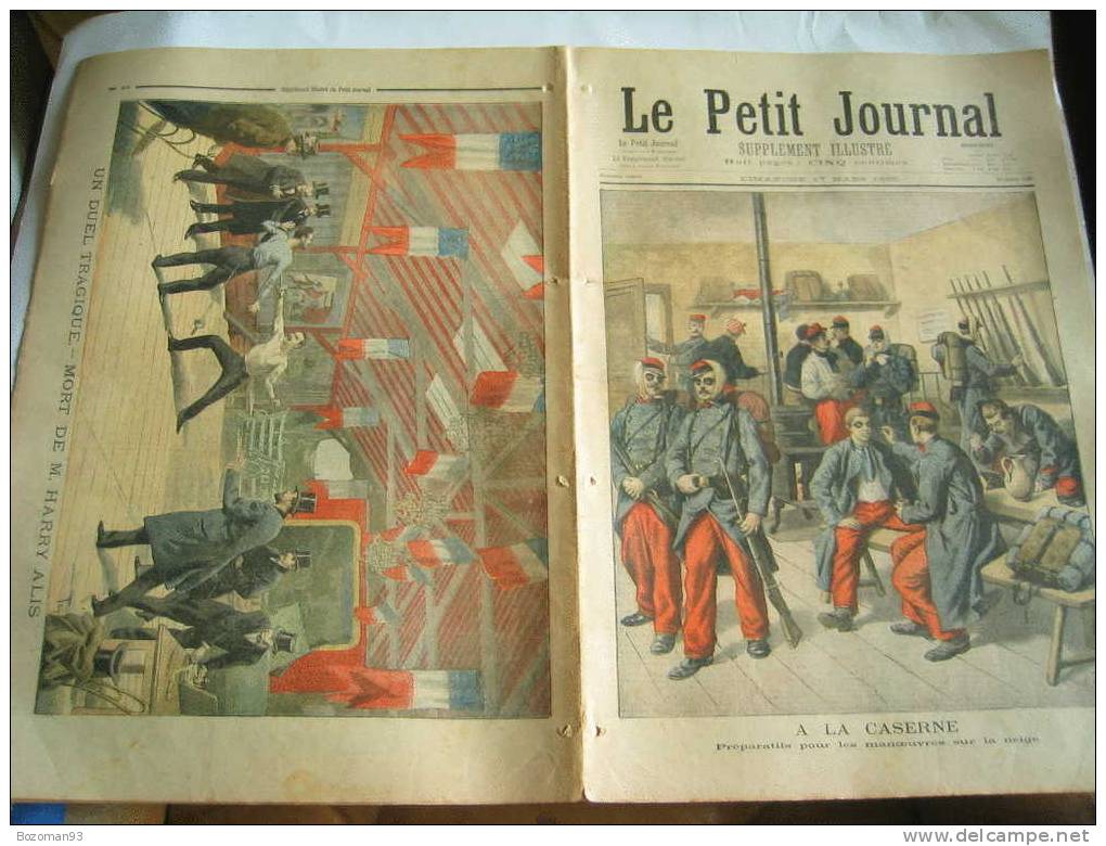 LE PETIT JOURNAL N° 0226 DU 17/03/1895 DUEL MORTEL DE M.HARERYN ALIS - Le Petit Journal