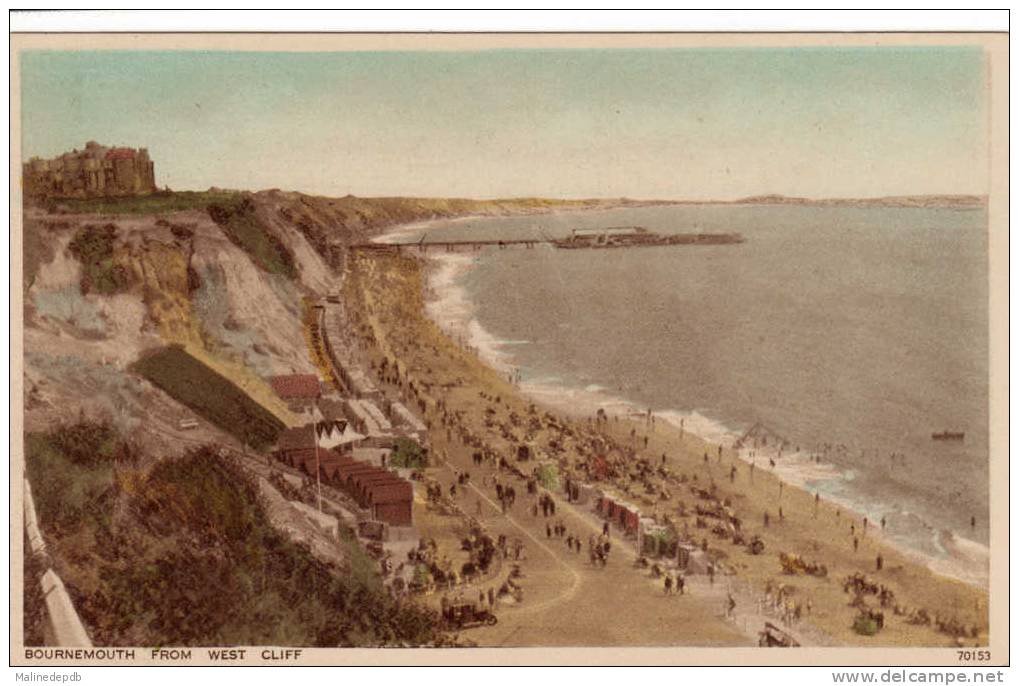 CPA - BOURNEMOUTH 70153 - FROM WEST CLIFF - Bournemouth (desde 1972)