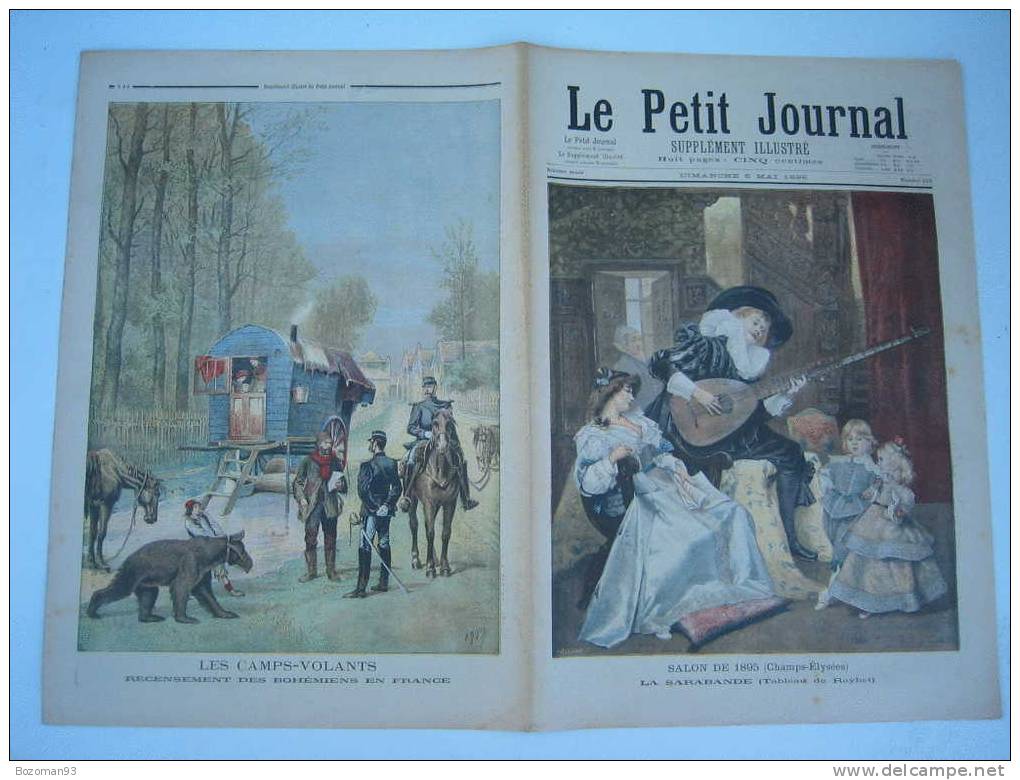 LE PETIT JOURNAL N° 0233 DU 05/05/1895 RECENCESEMENT DES BOHEMIENS EN FRANCE - Le Petit Journal