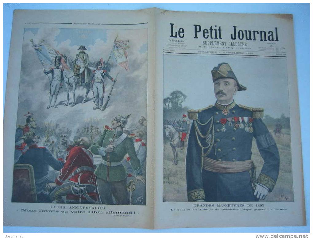 LE PETIT JOURNAL N° 0250 01/09/1895 LES GRANDES MANOEUVRES DE 1895 - Le Petit Journal