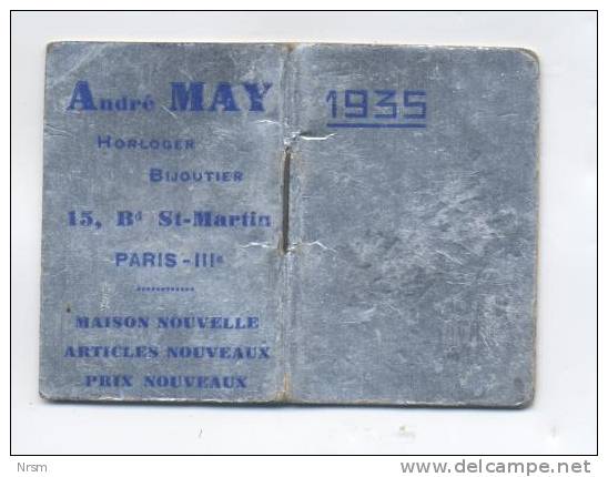 Calendrier 1935 / Publicitaire / Paris - Small : 1921-40