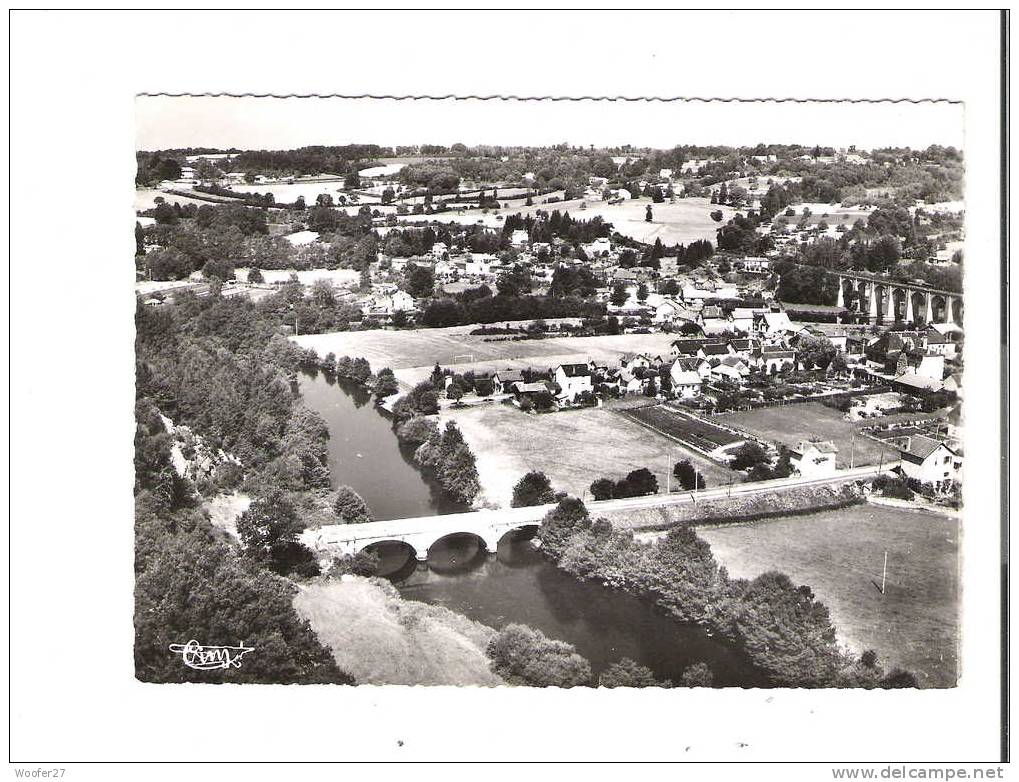 CPSM   SAINT PRIEST TAURION  Pont De La Vienne Et Le Village - Saint Priest Taurion