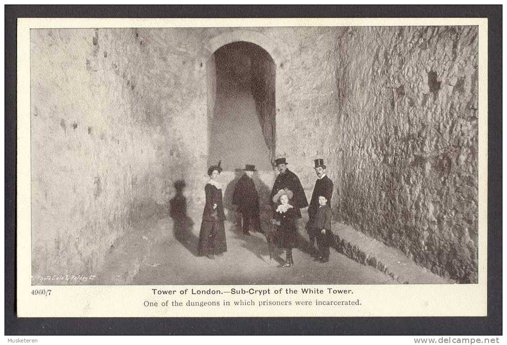 United Kingdom PPC England London Tower Of London - Sub-Crypt Of The White Tower Gale & Polden Ltd. Perfect Mint Card - Tower Of London