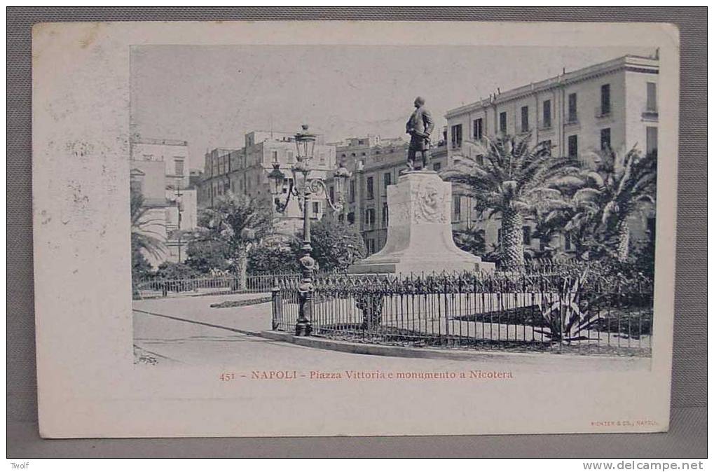 451 - Napoli - Piazza Vittoria E Monumento A Nicoreta - Richter & Co, Napoli - Napoli