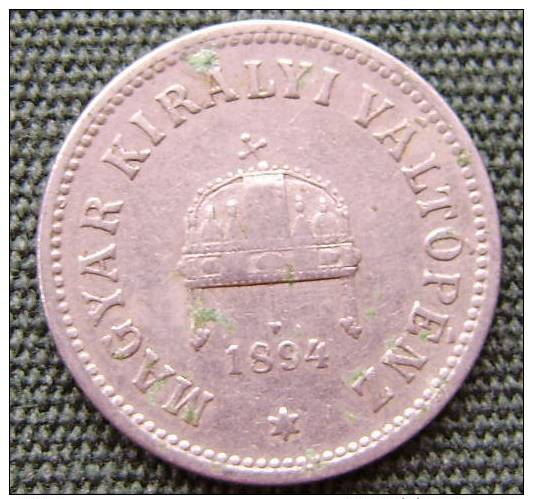 Hungría / Ungarn / Hungary    10 Filler 1894    Ni - Hungría