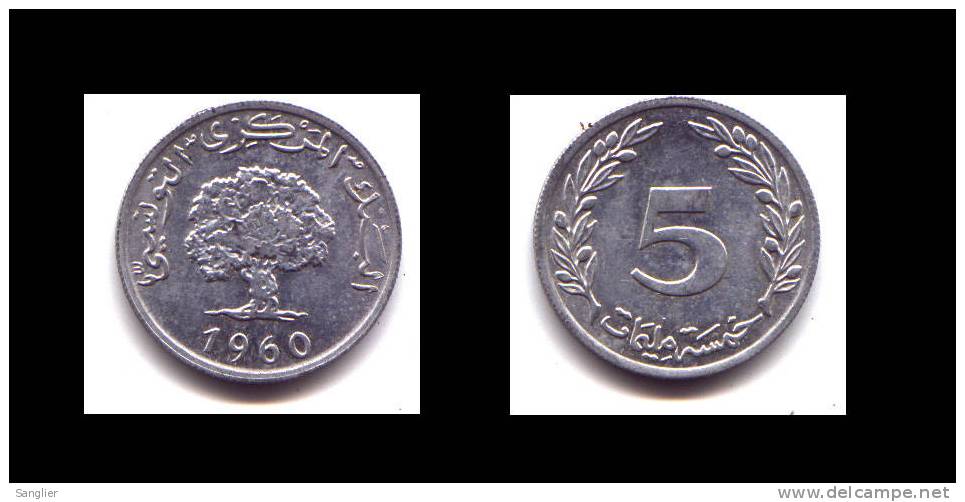 5 DIRAM  1960 - Tunisie