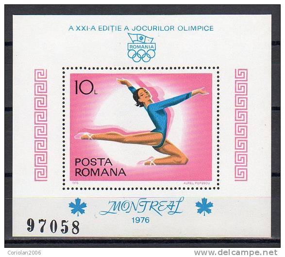 Romania 1976 / Olympic Games Montreal 1976 / Perforated MS - Summer 1976: Montreal