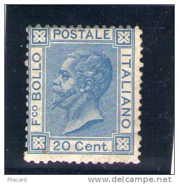 Italia Italy Italien Italie 1867 Effigie Vittorio Emanuele II 20c MLH - Neufs