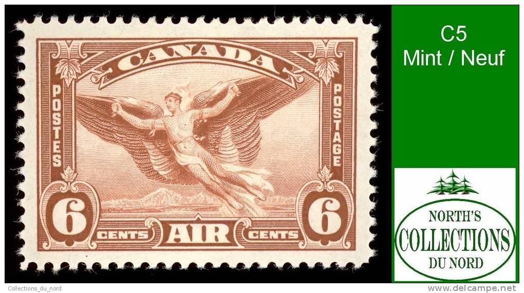 Canada, Air Mail (Unitrade & Scott # C5), Mint VF - Poste Aérienne