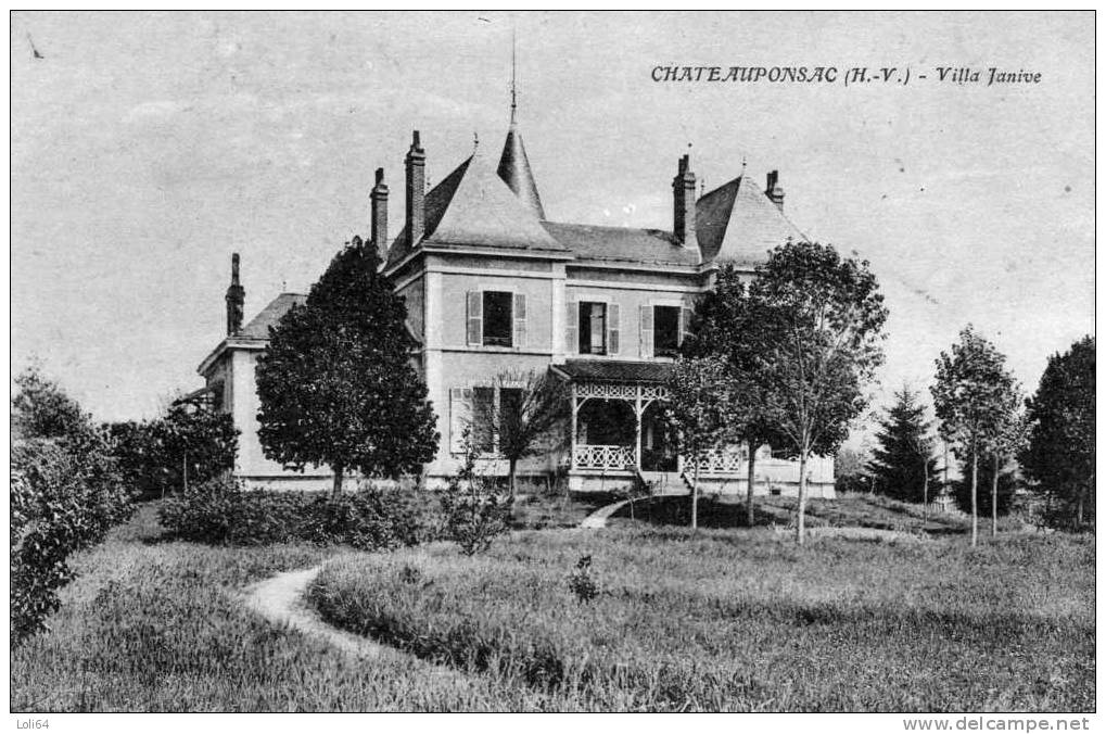 /87/  CHATEAUPONSAC   VILLA JANIVE - Chateauponsac