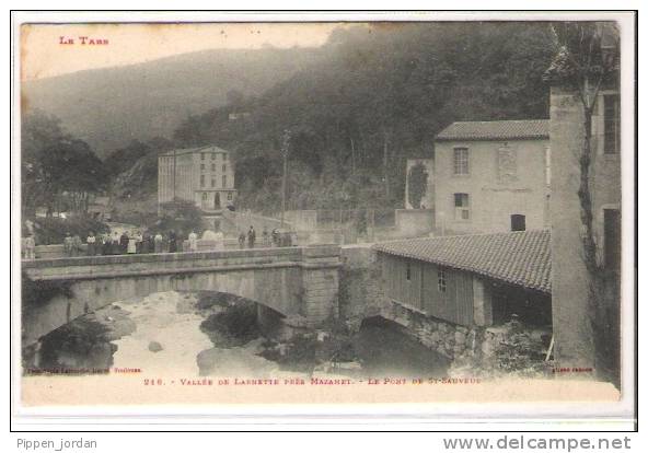 81 MAZAMET- Vallée De Larnette * Pont De St Sauveur * Belle CPA Animée -  1903 - Mazamet