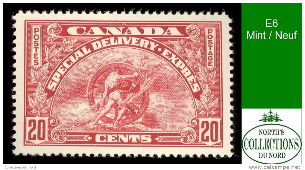 Canada, Special Delivery (Unitrade & Scott # E6), Mint VF - Luftpost-Express