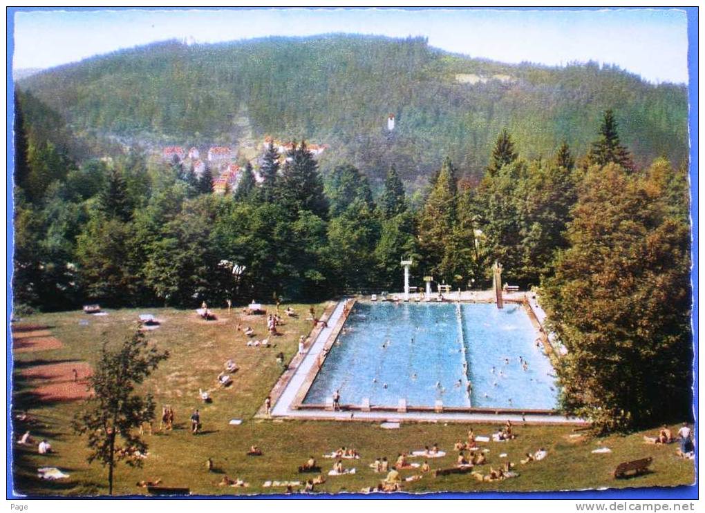 Triberg,Schwimmbad,1960,Schwarzwald, - Triberg