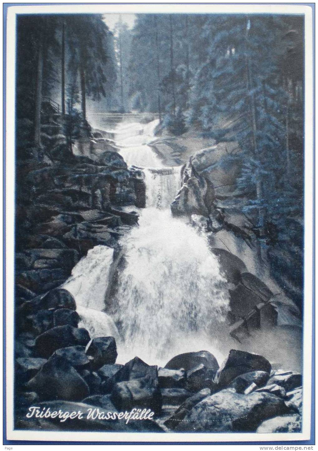 Triberg,Triberger Wasserfälle,1950-1960,Künstlerkarte, - Triberg