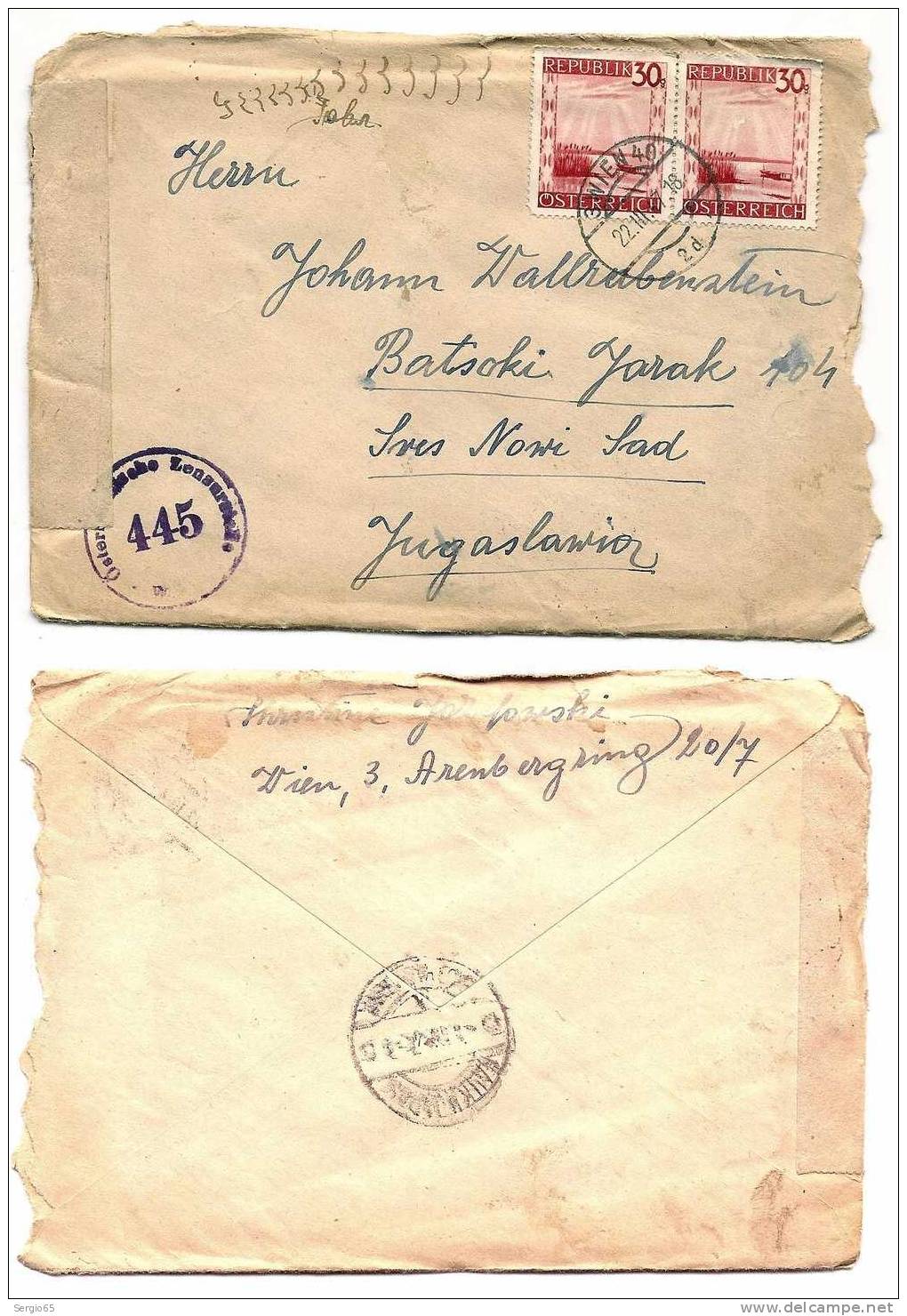 Letter - 1947 - Lettres & Documents