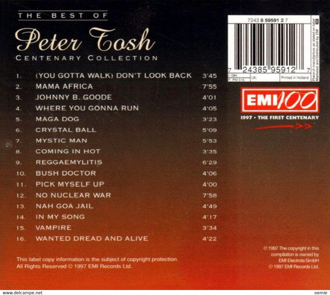 PETER  TOSH °°°° THE BEST OF   //  CD ALBUM NEUF SOUS CELLOPHANE - Reggae