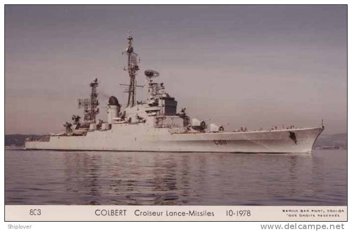 Croiseur Lance-missiles COLBERT De La Marine Nationale Carte Photo Marius Bar Réf. 0803 - Guerre