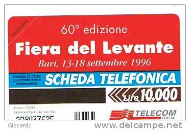 TELECOM ITALIA  - CAT. C.& C  2607 - FIERA DEL LEVANTE, BARI  1996 ) -  NUOVA - Pubbliche Speciali O Commemorative
