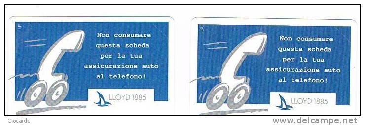 TELECOM ITALIA  - CAT. C.& C  2622.2623 - LLOYD 1885  ASSICURAZIONI    -  NUOVA - Pubbliche Speciali O Commemorative