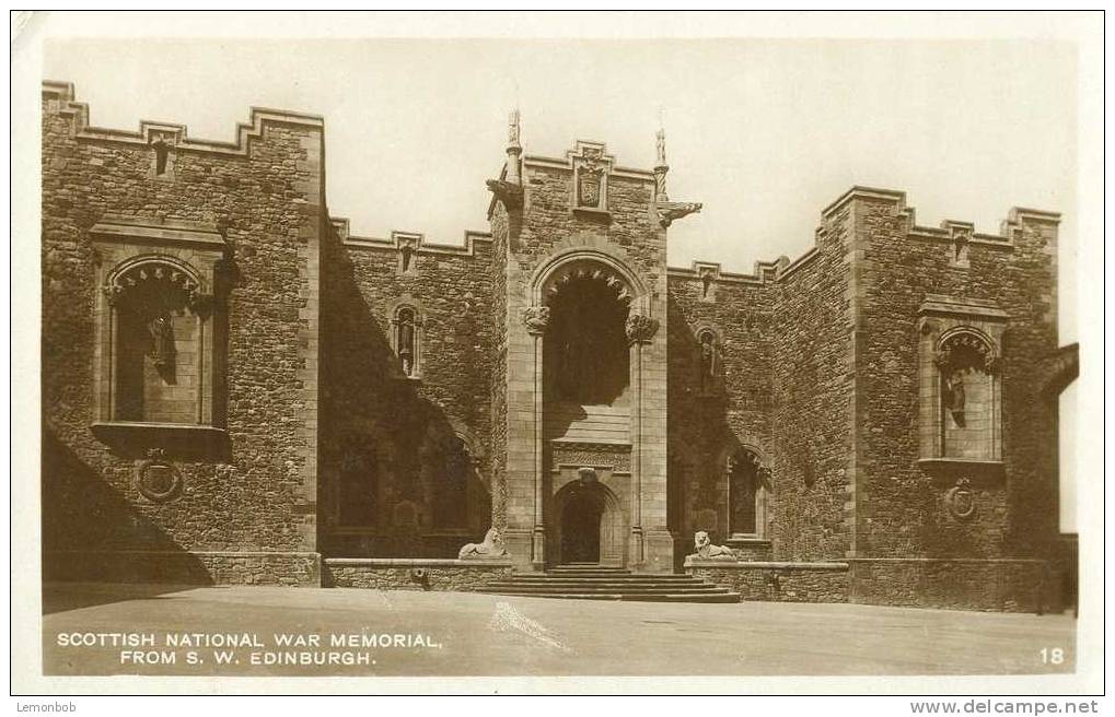 Britain United Kingdom - Scottish National War Memorial, From S.W. Edinburgh 1932 Real Photo Postcard [P1379] - Midlothian/ Edinburgh