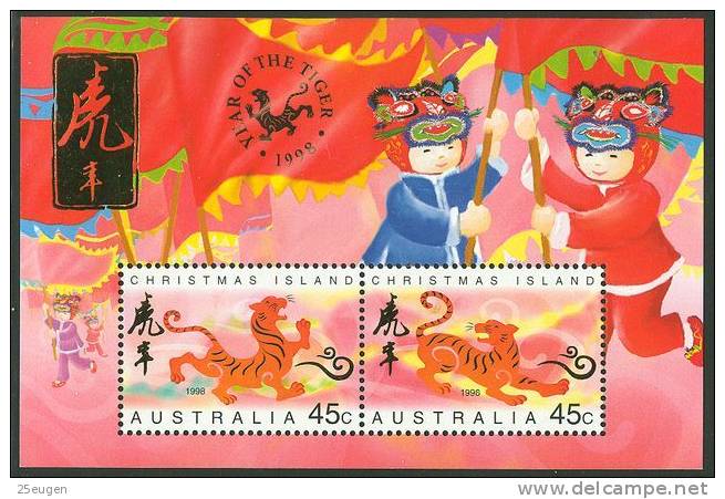 CHRISTMAS ISLAND 1998  Michel No: Bl.12  MNH - Christmaseiland