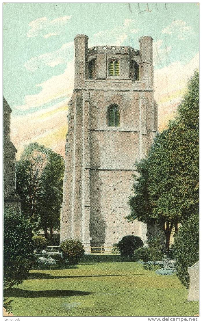Britain United Kingdom - The Bell Tower, Chichester Old Postcard [P1380] - Chichester