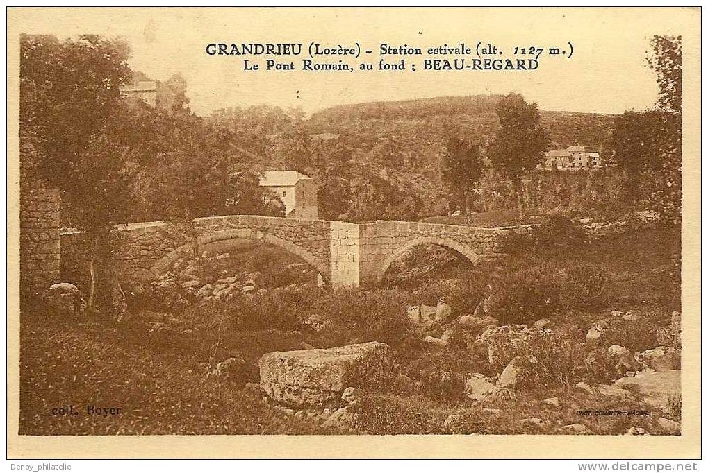 48 / GRANDRIEU / STATION ESTIVALE LE PONT ROMAIN AU FOND BEAU REGARD - Gandrieux Saint Amans