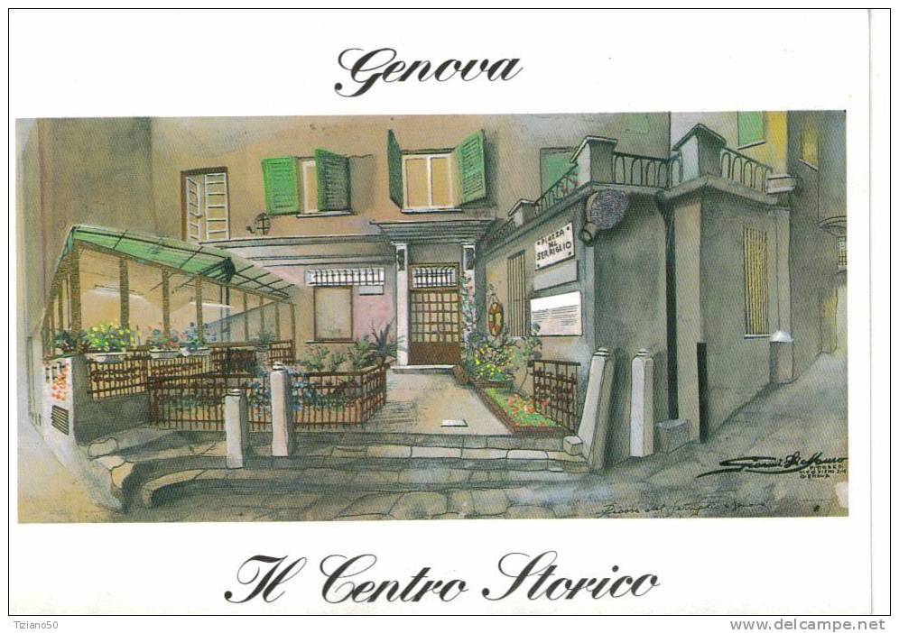 GENOVA CETRO STORICO PIAZZA DELL SERRIGLIO  DIPITO DI GIOVANNI DE MAURO -A625 - Aprilia