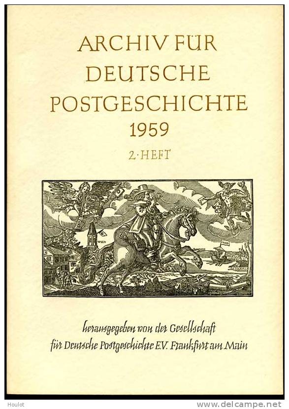 ARCHIV FÜR DEUTSCHE POSTGESCHICHTE   Band 1959 / 2 - Deutsch (ab 1941)