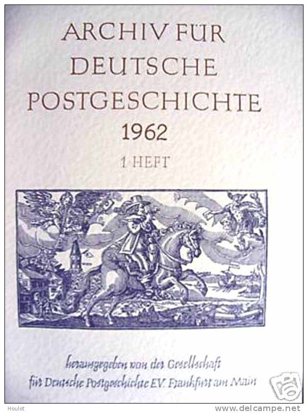 ARCHIV FÜR DEUTSCHE POSTGESCHICHTE   Band 1962 / 1 - Tedesche (dal 1941)