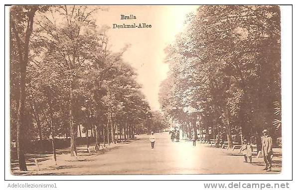 37333)cartolina Illustratoria Serie Braila - Denkmal -allee - Romania