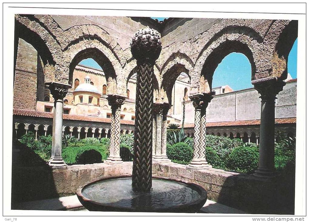 MONREALE (Palermo) Cloître Des Bénédictins, Fontaine Arabe XII E S - Marsala