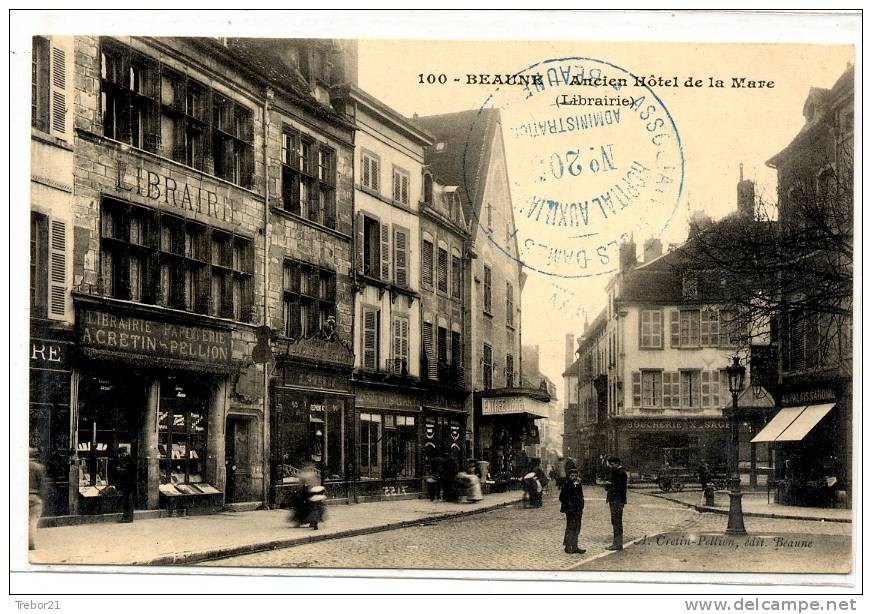 BEAUNE  -  Ancien Hôtel De La Mare-Oblitération Hopital Auxilliaire - Beaune