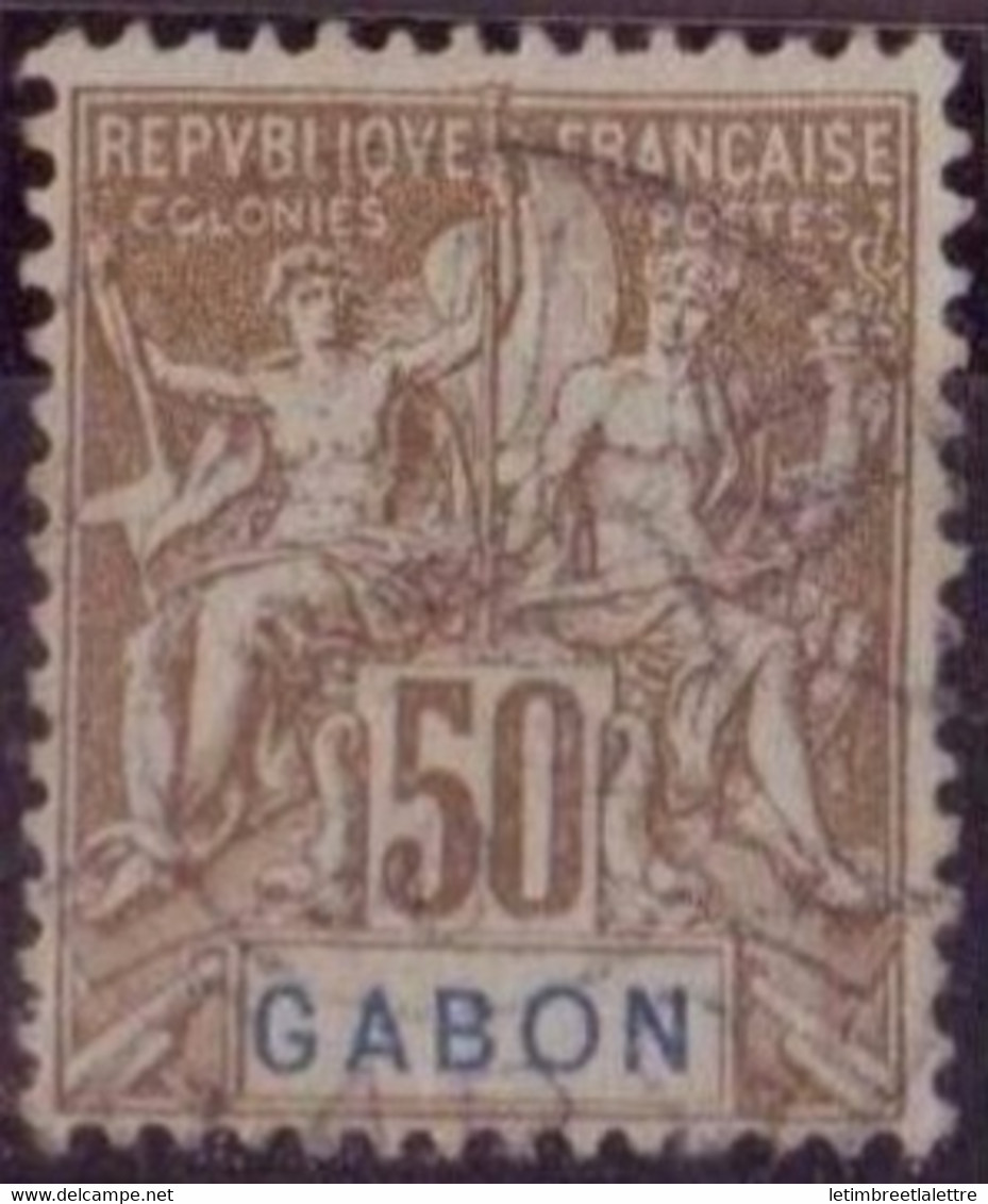 ⭐ Gabon - YT N° 28 - Oblitéré - 1904 / 1907 ⭐ - Used Stamps
