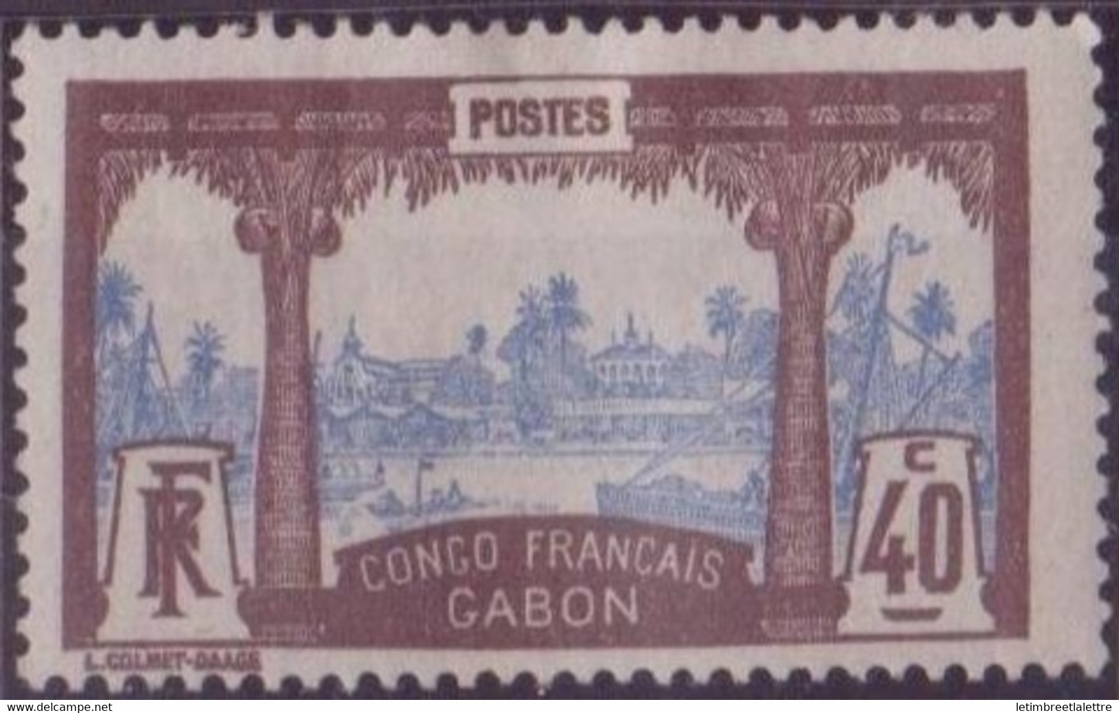 ⭐ Gabon - YT N° 42 * - Neuf Avec Charnière - 1910 ⭐ - Unused Stamps