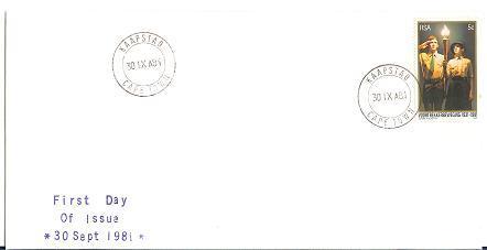 RSA 1981 Unoff. FDC Scouting Mint #1364 - Other & Unclassified
