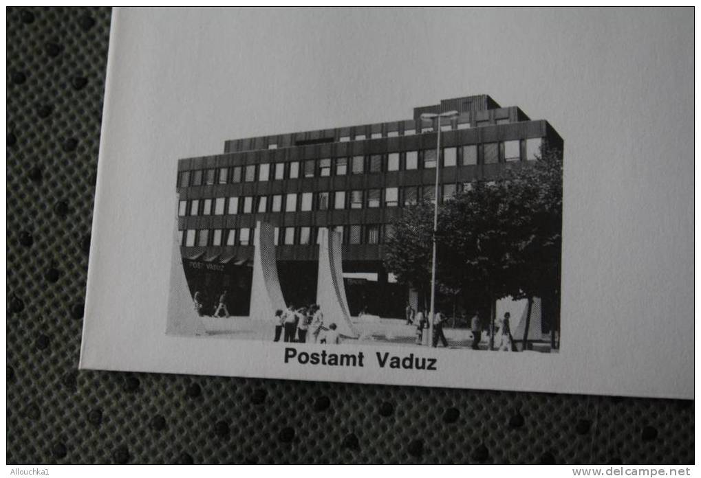 1980 LETTRE MAXIMUM LIECHTENSTEIN THEME DES BUREAUX DE POSTE  POSTAMT VADUZ - Covers & Documents