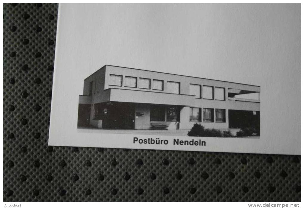 1980 LETTRE MAXIMUM LIECHTENSTEIN THEME DES BUREAUX DE POSTE  POSTBURO NENDELN - Cartas & Documentos