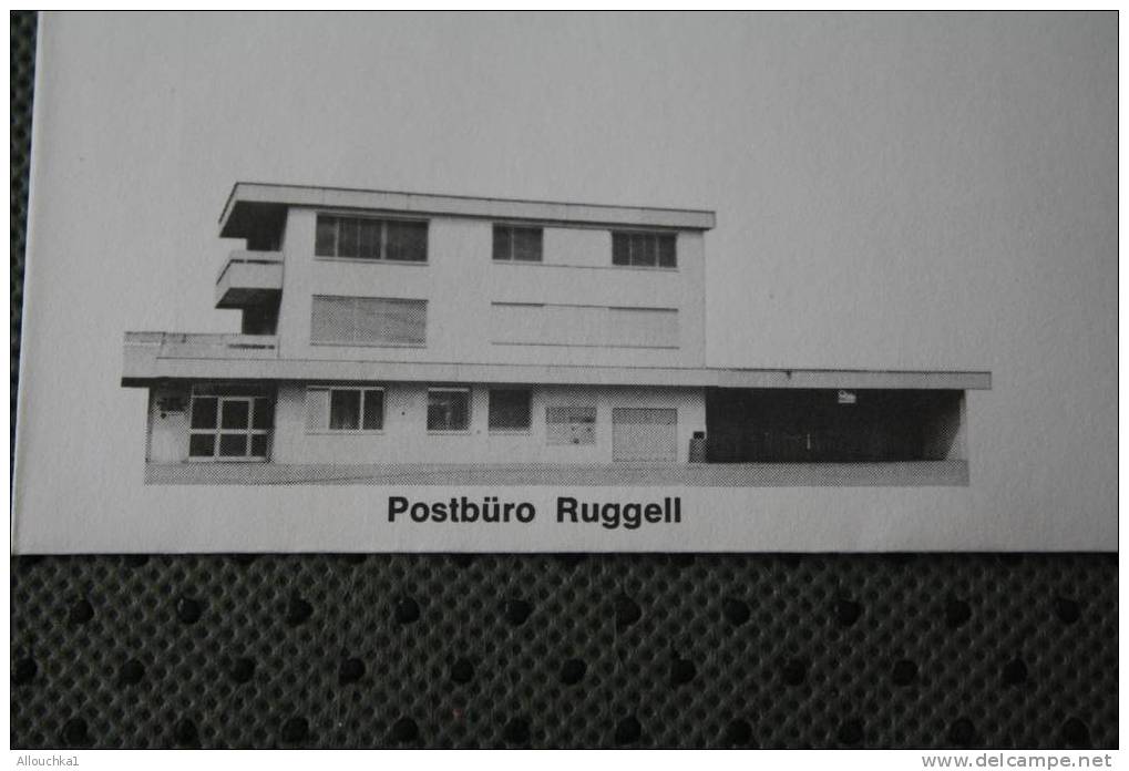 1980 LETTRE MAXIMUM LIECHTENSTEIN THEME DES BUREAUX DE POSTE  POSTBURO RUGGELL - Covers & Documents