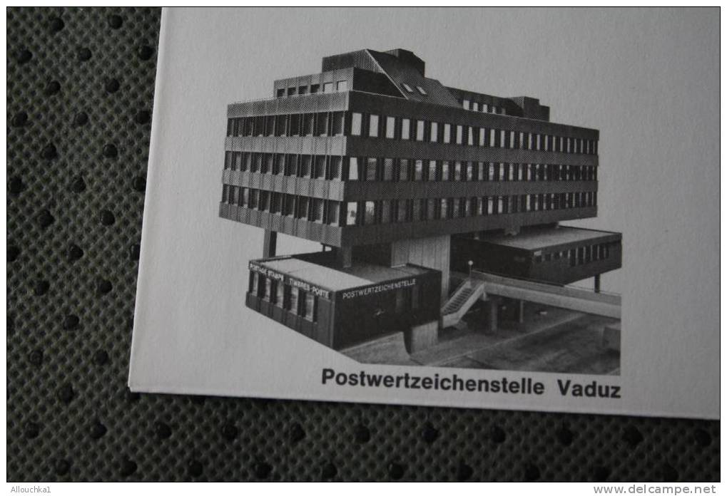 1980 LETTRE MAXIMUM LIECHTENSTEIN THEME DES BUREAUX DE POSTE  POSTWERTZEICHENSTELLE VADUZ - Storia Postale