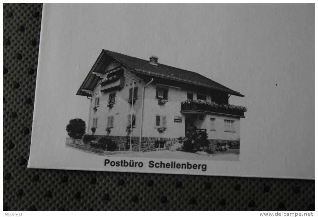 1980 LETTRE MAXIMUM LIECHTENSTEIN THEME DES BUREAUX DE POSTE   POSTBURO SCHELLENBERG - Brieven En Documenten