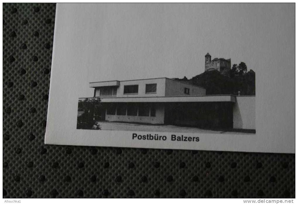 1980 LETTRE MAXIMUM LIECHTENSTEIN THEME DES BUREAUX DE POSTE   POSTBURO BALZERS - Lettres & Documents