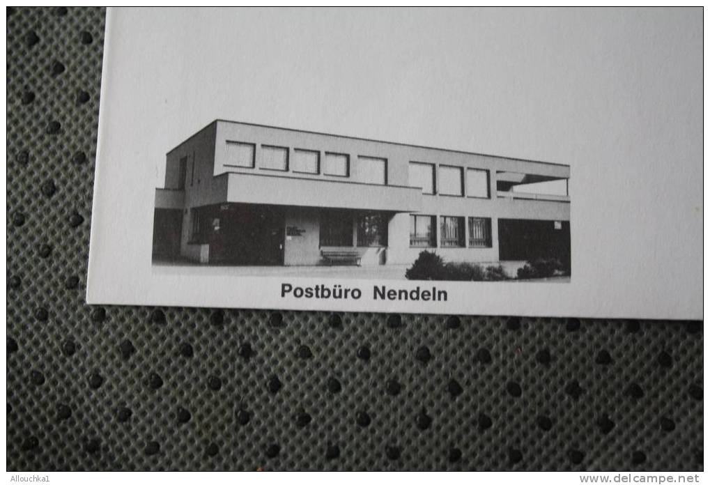 1980 LETTRE MAXIMUM LIECHTENSTEIN THEME DES BUREAUX DE POSTE   POSTBURO NENDEIN - Lettres & Documents