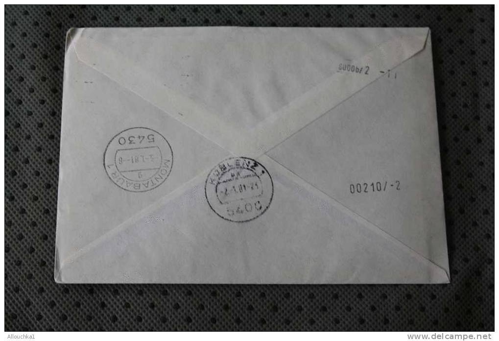 Exprés 1981 DEUTSCHE BUNDESPOST MARCOPHILIA LETTRE DISTRIBUTEUR AFF AVEC VIGNETTE  DE TARNBERG - Timbres De Distributeurs [ATM]